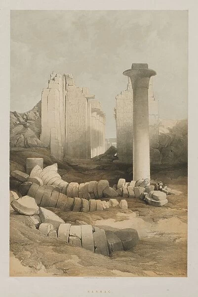 Egypt and Nubia, Volume II: Karnak, 1848. Creator: Louis Haghe (British, 1806-1885); F