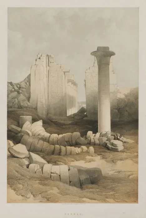 Framed Print : Egypt and Nubia, Volume II: Karnak, 1848. Creator: Louis Haghe (British, 1806-1885); F Framed Print : Egypt and Nubia, Volume II: Karnak, 1848. Creator: Louis Haghe (British, 1806-1885); F