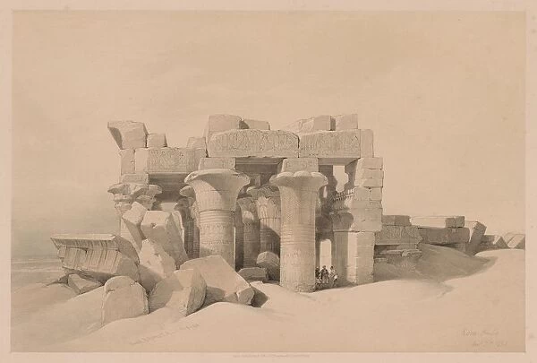 Egypt and Nubia: Volume II - No. 42, Ruins of Kom Ombo, 1838. Creator: Louis Haghe (British