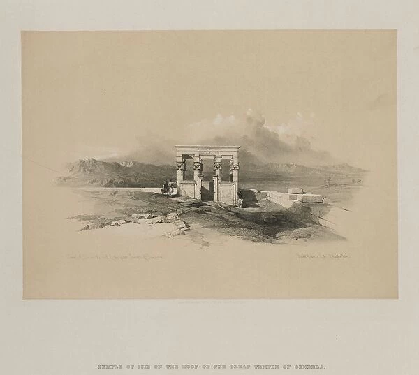 Egypt and Nubia, Volume II: Temple of Isis on the Roof of the Great Temple of Dendera, 1848