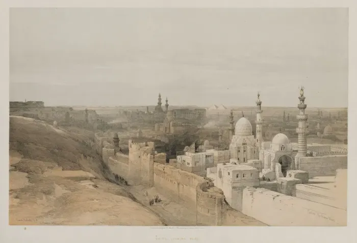 Framed Print : Egypt and Nubia, Volume III: Cairo, Looking West, 1848. Creator: Louis Haghe (British Framed Print : Egypt and Nubia, Volume III: Cairo, Looking West, 1848. Creator: Louis Haghe (British