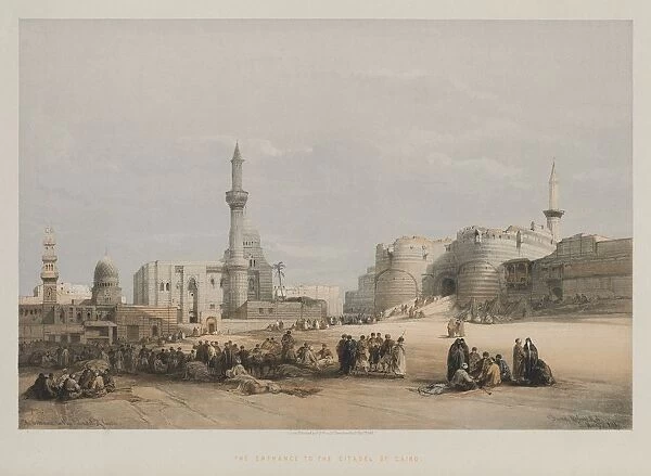 Egypt and Nubia, Volume III: The Entrance to the Citadel of Cairo, 1849. Creator: Louis Haghe