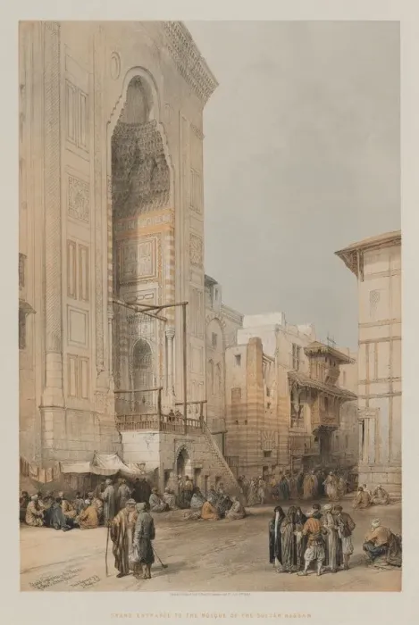 Framed Print : Egypt and Nubia, Volume III: Grand Entrance to the Mosque of the Sultan Hassan, 1849 Framed Print : Egypt and Nubia, Volume III: Grand Entrance to the Mosque of the Sultan Hassan, 1849