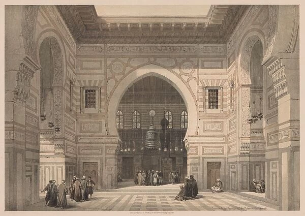 Egypt and Nubia: Volume III - No. 36, Interior of the Mosque of the Sultan El Ghoree, 1838