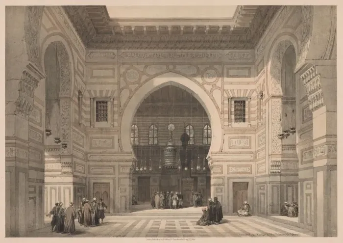 Framed Print : Egypt and Nubia: Volume III - No. 36, Interior of the Mosque of the Sultan El Ghoree, 1838 Framed Print : Egypt and Nubia: Volume III - No. 36, Interior of the Mosque of the Sultan El Ghoree, 1838