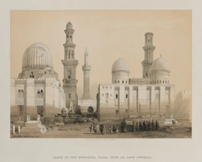 Framed Print : Egypt and Nubia, Volume III: Tomb of the Memlooks, Cairo, 1849. Creator: Louis Haghe (British Framed Print : Egypt and Nubia, Volume III: Tomb of the Memlooks, Cairo, 1849. Creator: Louis Haghe (British
