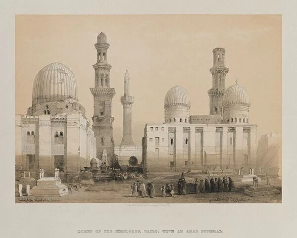 Egypt and Nubia, Volume III: Tomb of the Memlooks, Cairo, 1849. Creator: Louis Haghe (British