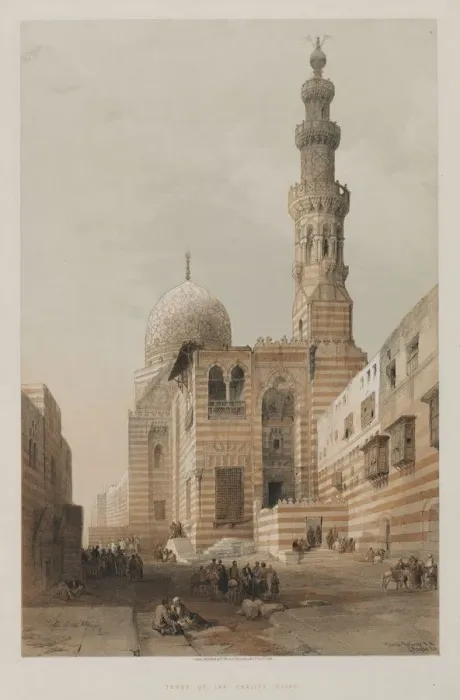 Framed Print : Egypt and Nubia, Volume III: Tombs of the Khalifs, Cairo, 1848. Creator: Louis Haghe (British Framed Print : Egypt and Nubia, Volume III: Tombs of the Khalifs, Cairo, 1848. Creator: Louis Haghe (British