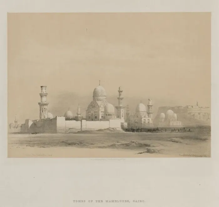 Framed Print : Egypt and Nubia, Volume III: Tombs of the Memlooks, Cairo, 1849. Creator: Louis Haghe (British Framed Print : Egypt and Nubia, Volume III: Tombs of the Memlooks, Cairo, 1849. Creator: Louis Haghe (British