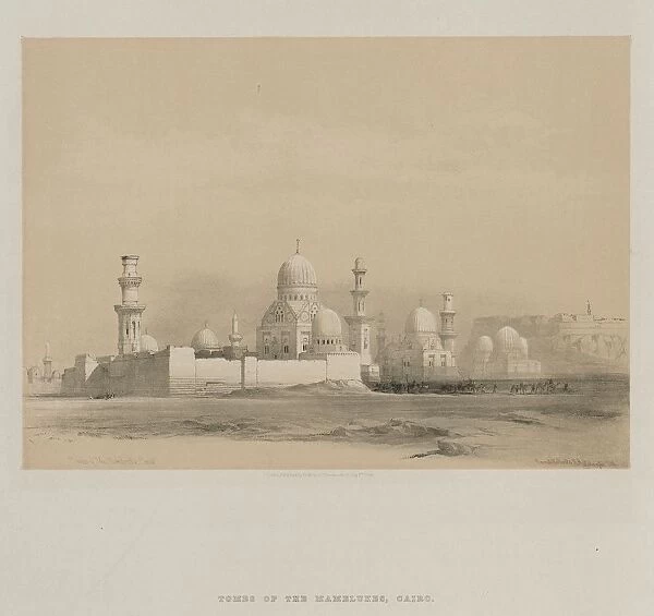 Egypt and Nubia, Volume III: Tombs of the Memlooks, Cairo, 1849. Creator: Louis Haghe (British