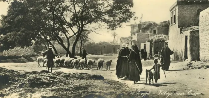 Framed Print : Egypt - Village near Cairo, c1918-c1939. Creator: Unknown Framed Print : Egypt - Village near Cairo, c1918-c1939. Creator: Unknown