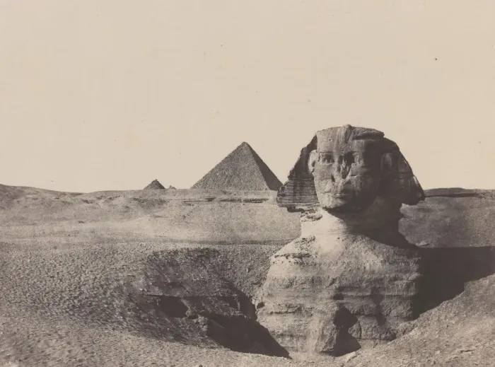 Framed Print : egypte Moyenne, Le Sphinx, December 1849, printed 1852. Creator: Maxime du Camp Framed Print : egypte Moyenne, Le Sphinx, December 1849, printed 1852. Creator: Maxime du Camp