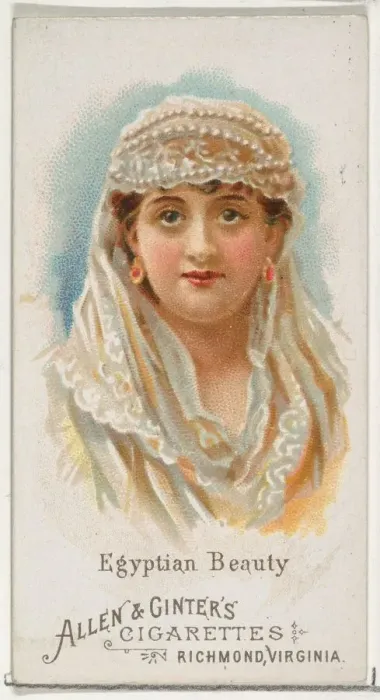 Framed Print : Egyptian Beauty, from Worlds Beauties, Series 1 (N26) for Allen & Ginter Cigarettes Framed Print : Egyptian Beauty, from Worlds Beauties, Series 1 (N26) for Allen & Ginter Cigarettes