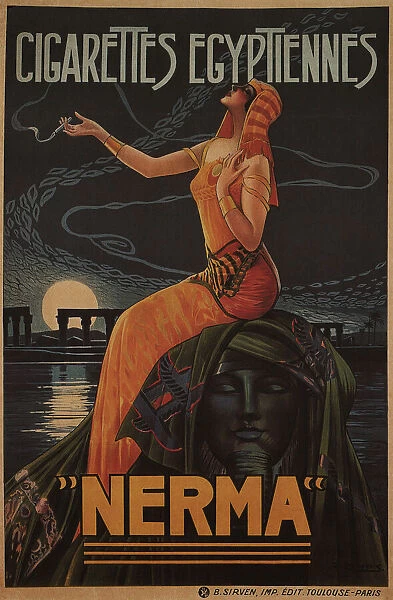Egyptian cigarettes Nerma, 1924. Artist: Camps, Gaspar (1874-1942)