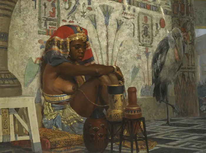 Framed Print : Egyptian Girl. Artist: Polenov, Vasili Dmitrievich (1844-1927) Framed Print : Egyptian Girl. Artist: Polenov, Vasili Dmitrievich (1844-1927)