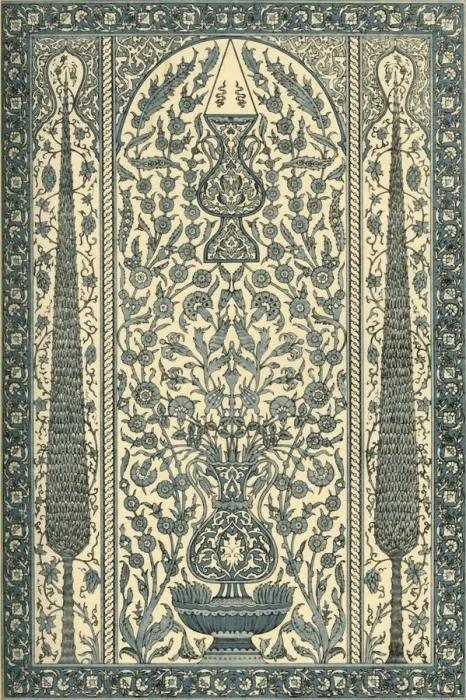 Framed Print : Egyptian glazed wall decoration, (1898). Creator: Unknown Framed Print : Egyptian glazed wall decoration, (1898). Creator: Unknown