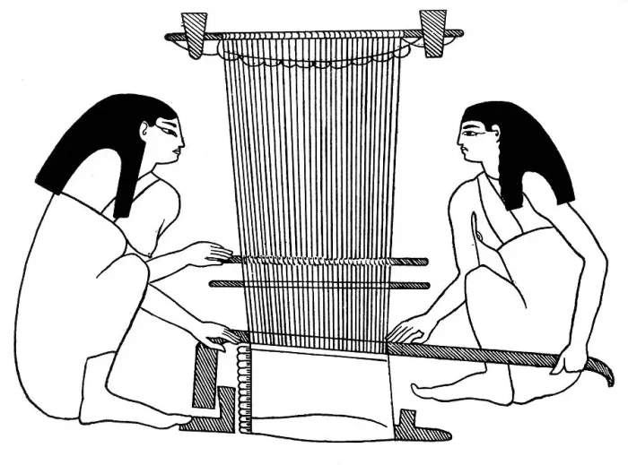 Framed Print : Egyptian weavers, c3000 BC (1930) Framed Print : Egyptian weavers, c3000 BC (1930)