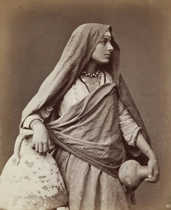 Framed Print : Egyptian Woman, 1876. Creator: Carlo Naya Framed Print : Egyptian Woman, 1876. Creator: Carlo Naya