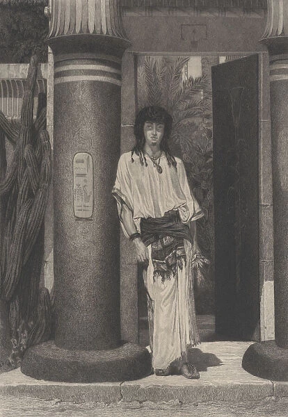 Egyptien al entree de sa demeure (Egyptian at the entrance to his dwelling)