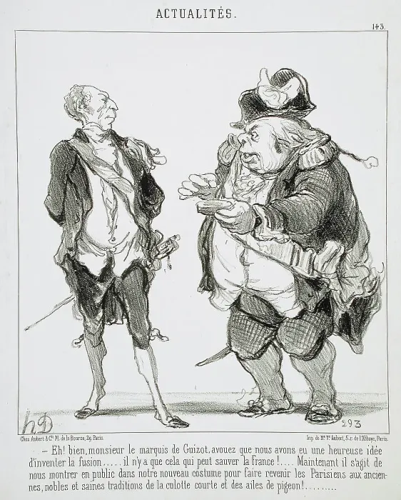 Framed Print : Eh! bien, monsieur le marquis de Guizot... 1851. Creator: Honore Daumier Framed Print : Eh! bien, monsieur le marquis de Guizot... 1851. Creator: Honore Daumier
