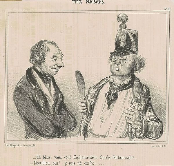 Eh bien! Vous voila Capitaine de la Garde-Nationnale!, 19th century. Creator: Honore Daumier