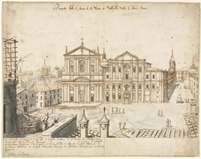 Framed Print : Eighteen Views of Rome: The Church of Santa Maria in Vallicella, 1665. Creator: Lievin Cruyl Framed Print : Eighteen Views of Rome: The Church of Santa Maria in Vallicella, 1665. Creator: Lievin Cruyl
