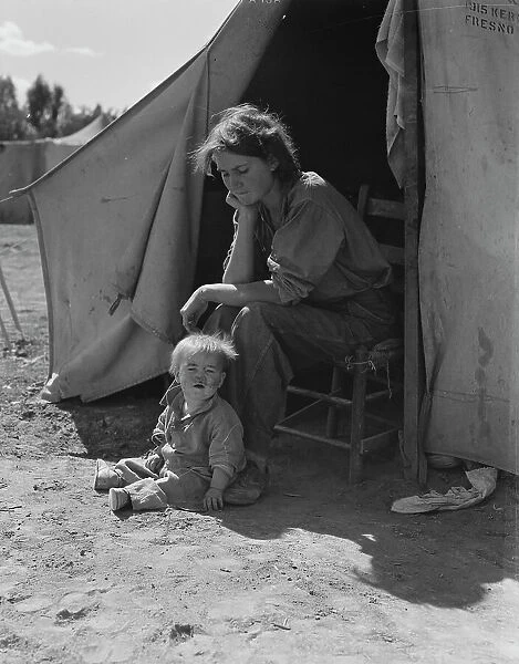 Eighteen year-old mother from Oklahoma, now a California migrant, 1937. Creator: Dorothea Lange