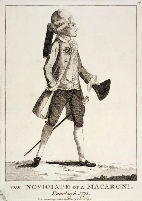 Framed Print : An eighteenth-century dandy in Ranelagh Gardens, London, 1772 Framed Print : An eighteenth-century dandy in Ranelagh Gardens, London, 1772