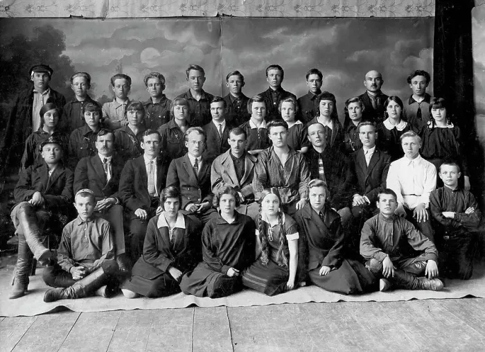 Framed Print : Eighth group of the Berd school of the second stage, 1929. Creator: GP Putintsev Framed Print : Eighth group of the Berd school of the second stage, 1929. Creator: GP Putintsev