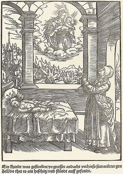 Ein Khindt was gestorben... c. 1503. Creator: Master of the Legend Scenes