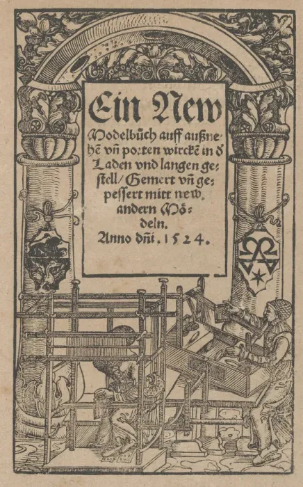 Framed Print : Ein new Modelbuch... title page (recto), October 22, 1524. Creator: Johann Schonsperger the Younger Framed Print : Ein new Modelbuch... title page (recto), October 22, 1524. Creator: Johann Schonsperger the Younger