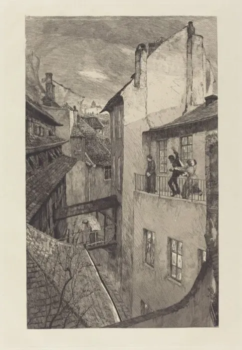 Framed Print : Eine Mutter I (A Mother I), 1883. Creator: Max Klinger Framed Print : Eine Mutter I (A Mother I), 1883. Creator: Max Klinger