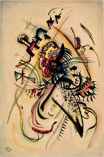 An eine Stimme (With One Voice) , 1916. Creator: Kandinsky, Wassily Vasilyevich (1866-1944)