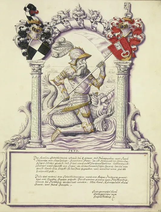 Framed Print : Eitelfriedrich II Hohenzollern, about 1572. Creator: Jorg Ziegler Framed Print : Eitelfriedrich II Hohenzollern, about 1572. Creator: Jorg Ziegler