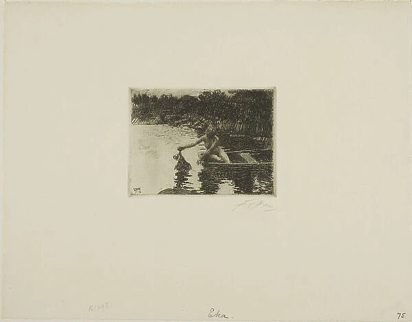 Eka, 1913. Creator: Anders Leonard Zorn