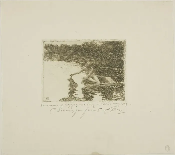 Framed Print : Eka, 1913. Creator: Anders Leonard Zorn Framed Print : Eka, 1913. Creator: Anders Leonard Zorn