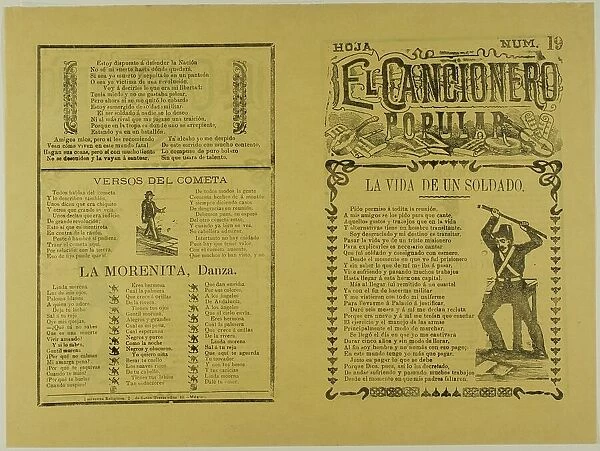 El cancionero popular, hoja num. 19 (The Popular Songbook, Sheet No. 19), n.d. Creator: Manuel Manilla