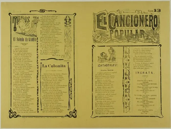 Framed Print : El cancionero popular, num. 13 (The Popular Songbook, no. 13), n.d. Creator: Unknown Framed Print : El cancionero popular, num. 13 (The Popular Songbook, no. 13), n.d. Creator: Unknown