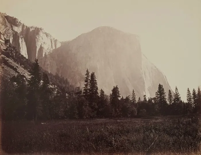 Framed Print : El Capitan, 3600 Ft. Yosemite, 1860's Creator: Carleton Emmons Watkins Framed Print : El Capitan, 3600 Ft. Yosemite, 1860's Creator: Carleton Emmons Watkins