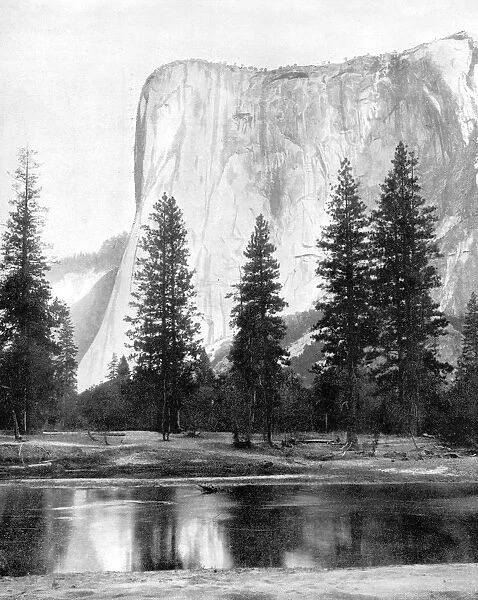 El Capitan, Yosemite Valley, California, USA, 1893. Artist: John L Stoddard