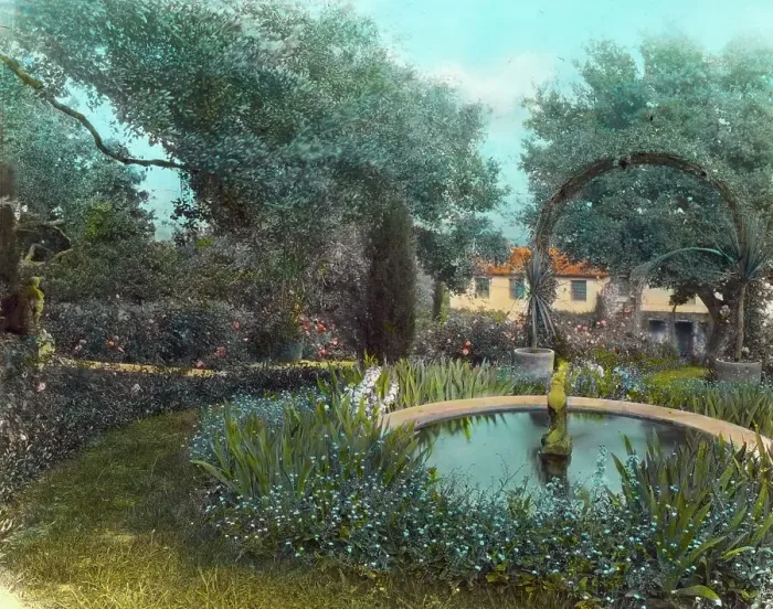 Framed Print : El Cerrito, Edward Larned Ryerson Jr. house, Hot Springs Road, Santa Barbara, California, 1923. Creator: Frances Benjamin Johnston. El Cerrito, Edward Larned Ryerson Jr. house, Hot Springs Road, Santa Barbara, California, 1923 Framed Print : El Cerrito, Edward Larned Ryerson Jr. house, Hot Springs Road, Santa Barbara, California, 1923. Creator: Frances Benjamin Johnston. El Cerrito, Edward Larned Ryerson Jr. house, Hot Springs Road, Santa Barbara, California, 1923