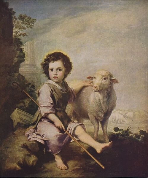 El Divino Pastor, (The Good Shepherd), 1660, (c1934) Artist: Bartolome Esteban Murillo