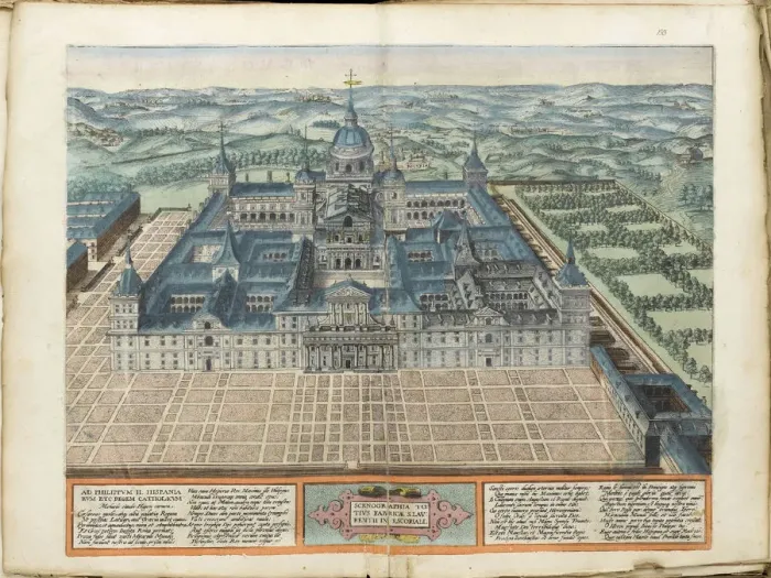 Framed Print : El Escorial. Artist: Ortelius, Abraham (1527-1598)