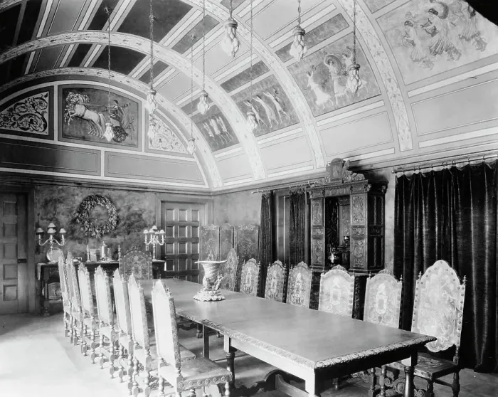 Framed Print : El Fureidis, James Waldron Gillespie house, Parra Grande Lane, Montecito, California, 1917. Creator: Frances Benjamin Johnston. El Fureidis, James Waldron Gillespie house, Parra Grande Lane, Montecito, California, 1917 Framed Print : El Fureidis, James Waldron Gillespie house, Parra Grande Lane, Montecito, California, 1917. Creator: Frances Benjamin Johnston. El Fureidis, James Waldron Gillespie house, Parra Grande Lane, Montecito, California, 1917