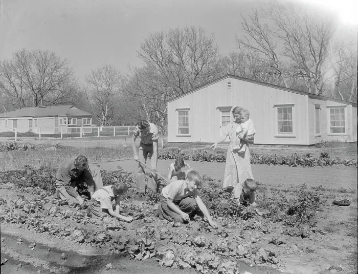 Framed Print : El Monte federal subsistence Homesteads, California, 1936. Creator: Dorothea Lange