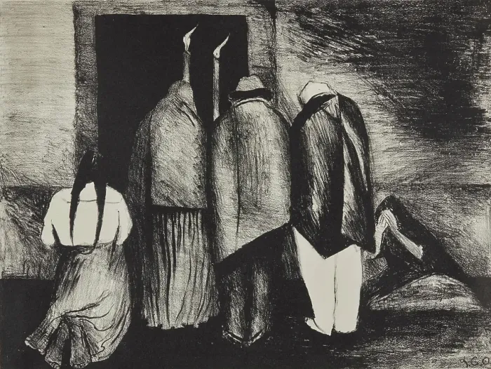 Framed Print : El Requiem, 1928. Creator: Jose Clemente Orozco Framed Print : El Requiem, 1928. Creator: Jose Clemente Orozco