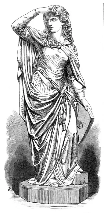 Framed Print : Elaine, by T. S. Westmacott, in the exhibition of the Royal Academy, 1868. Creator: Unknown Framed Print : Elaine, by T. S. Westmacott, in the exhibition of the Royal Academy, 1868. Creator: Unknown
