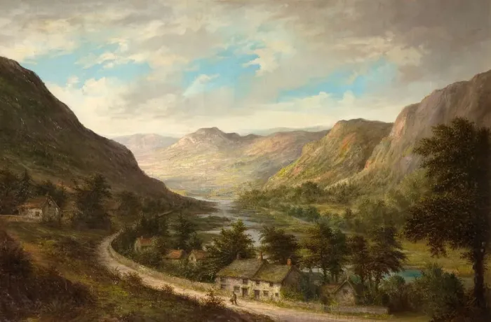 Framed Print : Elan Valley, Radnorshire, 1893. Creator: William R. Stone Framed Print : Elan Valley, Radnorshire, 1893. Creator: William R. Stone
