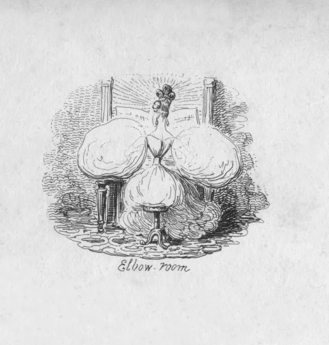 Framed Print : Elbow Room, 1829. Artist: George Cruikshank Framed Print : Elbow Room, 1829. Artist: George Cruikshank