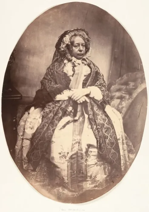 Framed Print : [Elderly Lady Sitting], 1854-56. Creator: Louis-Pierre-Theophile Dubois de Nehaut